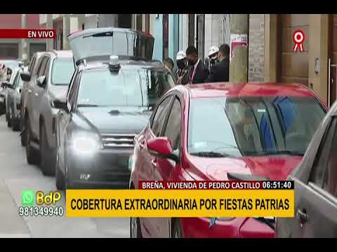 Breña: gran expectativa en exteriores de vivienda de Pedro Castillo (2/3)