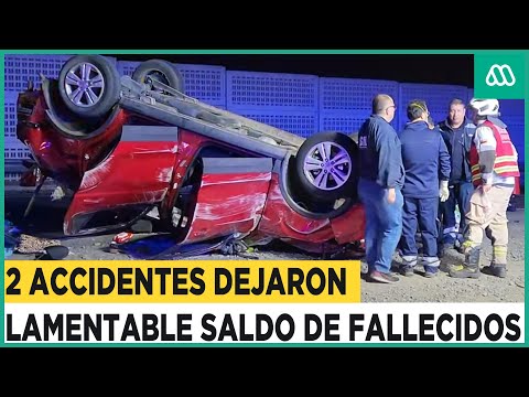 Luto en carreteras de Chile: 10 personas murieron en graves accidentes de tránsito