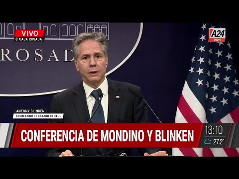 Javier Milei recibió a Antony Blinken para afianzar la relación bilateral con Estados Unidos