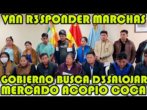COORDINADORA SEIS FEDERACIONES HOY FUERON NOTIFICADOS PARA SER DESALOJADO MERCADO COCA DE SACABA