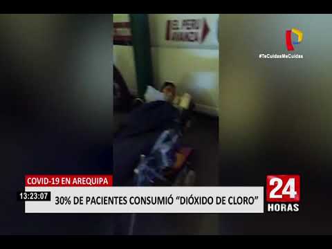 Arequipa: el 30% de pacientes hospitalizados por COVID-19 consumió dióxido de cloro