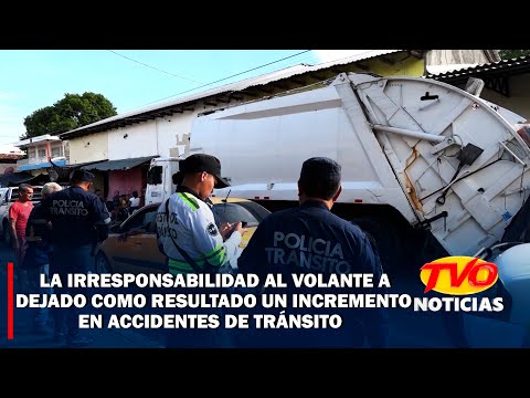 La irresponsabilidad al volante a dejado como resultado un incremento en accidentes de tránsito.