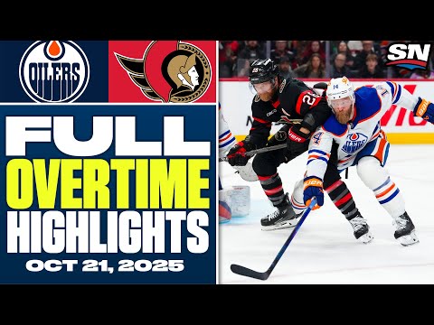 Edmonton Oilers at Ottawa Senators | FULL Overtime Highlights - October 21, 2025