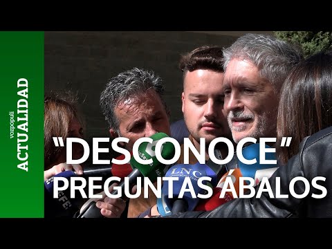 Marlaska desconoce las preguntas de Ábalos y reitera la legalidad de Interior en la Covid