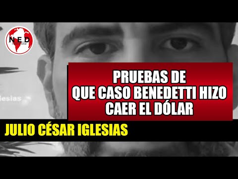 PRUEBAS DE QUE CASO BENEDETTI HIZO CAER EL DÓLAR