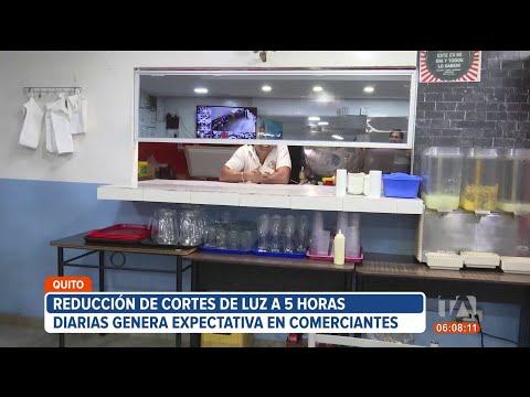 Expectativa de comerciantes por reducción de cortes de luz a 5 horas diarias