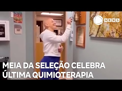 Jogadora da Seleção Brasileira, Luana Bertolucci completa a última sessão de quimioterapia