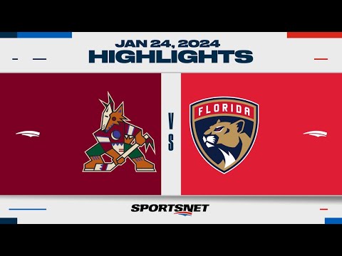 NHL Highlights | Coyotes vs. Panthers - January 24, 2024