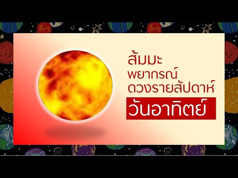 วันอาทิตย์ดวงรายสัปดาห์1-8พฤ