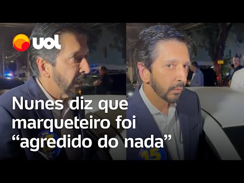 Nunes diz que marqueteiro agredido por assessor de Marçal vai ao hospital: ‘Está com tontura’