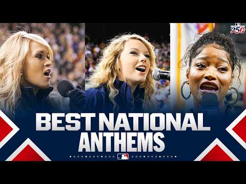 ICONIC National Anthems sung at MLB games  (Taylor Swift, Keke Palmer AND MORE) | MLB 하이라이트