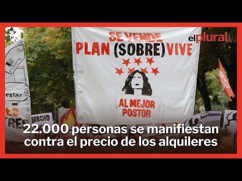 22.000 personas se manifiestan para reivindicar el derecho a la vivienda en Madrid