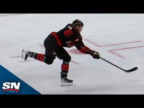 Mikko Rantanen Goes Five-Hole For His First Goal With The Hurricanes