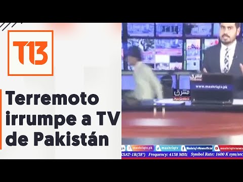Terremoto interrumpe programas de TV en Pakistán