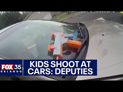 Kids arrested for shooting at car with BB guns