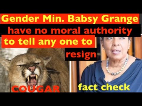 Gender Min. Babsy Grange, have no moral authority to tell any one to resign. Cougar  fact check