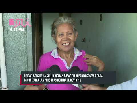 Familias del Reparto Segovia se inmunizan contra el COVID-19 - Nicaragua