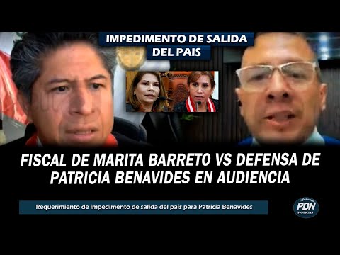 DEFENSA DE PATRICIA BENAVIDES VS FISCAL DE MARITA BARRETO: AUDIENCIA IMPEDIMENTO DE SALIDA DEL PAIS