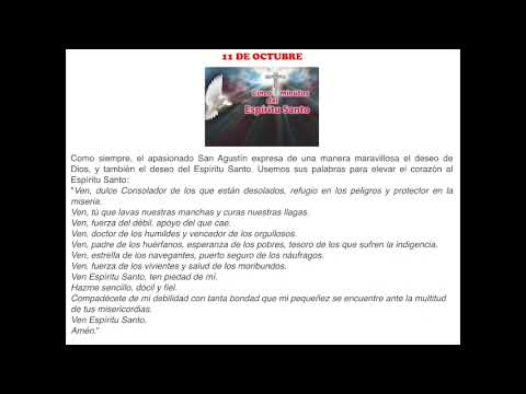 LOS CINCO MINUTOS DEL ESPI?RITU SANTO 11 DE OCTUBRE