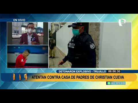 Extorsión a Christian Cueva:  detonan artefacto  explosivo afuera de la casa de sus  padres