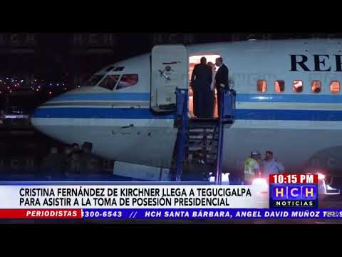 Llega a Honduras la expresidente de Argentina Cristina Fernández de Kirchner