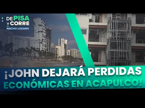 El impacto de “John” podría dejar pérdidas por mil 500 mdp en Acapulco