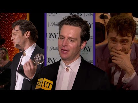 Jonathan Groff REACTS to Tearful First Tony Award Win Speech (Exclusive)