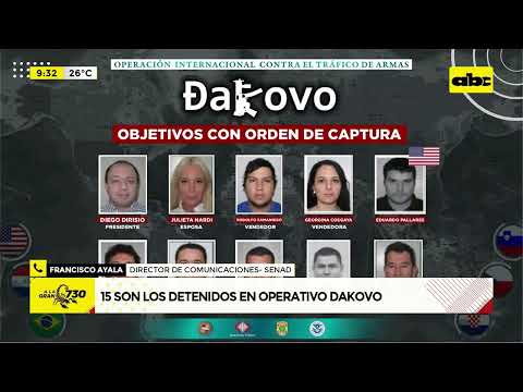 Son 15 los detenidos por Operativo Dakovo