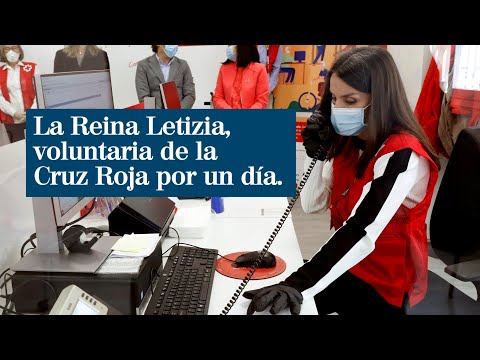 La Reina Letizia, voluntaria de la Cruz Roja por un día