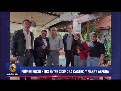 Nasry Asfura se reúne con Xiomara Castro luego de las elecciones generales en Honduras