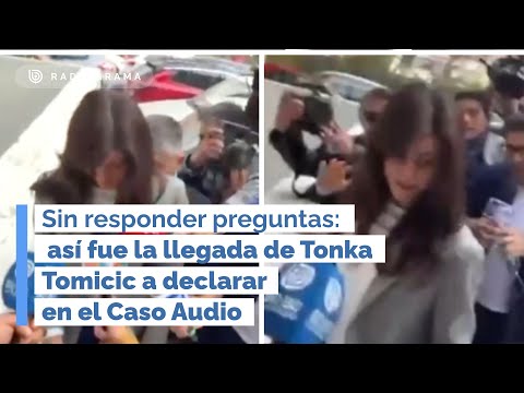 Caso Audio: así fue la llegada de Tonka Tomicic a declarar como imputada