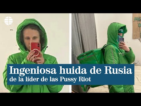 La fuga de película de la líder de las Pussy Riot de Rusia