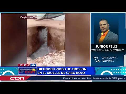 Difunden video de erosión en el muelle de Cabo Rojo