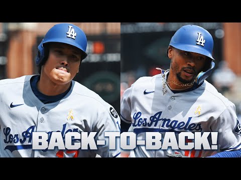 BACK-TO-BACK HOMERS for Shohei Ohtani and Mookie Betts! | 大谷翔平ハイライト