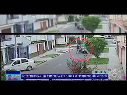 Trujillo: intentan robar una camioneta, pero son amedrentados por vecinos