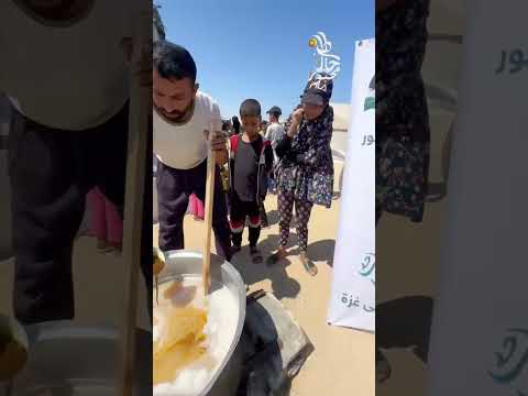 من هدايا خاطرك مجبور في غزة رغم الألم | وصول المساعدات الى غزة من اليمن