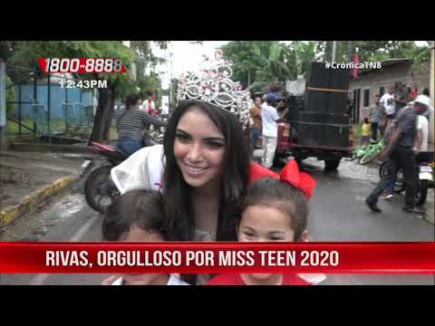 Rivas celebra reinado de la nueva Miss Teen Nicaragua 2020