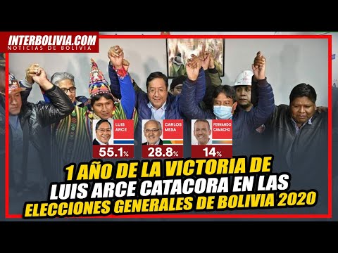 ? EL PRESIDENTE LUIS ARCE CATACORA celebra un año de su triunfo electoral en BOLIVIA