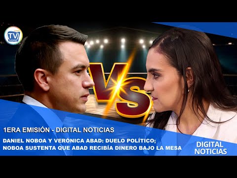 DANIEL NOBOA Y VERÓNICA ABAD: DUELO POLÍTICO; NOBOA SUSTENTA QUE ABAD RECIBÍA DINERO BAJO LA MESA