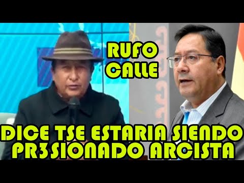 RUFO CALLE CUESTIONA TRIBUNAL SUPREMO ELECTORAL DE BOLIVIA NO ESTAN INTERPRETANDO LAS LEYES..