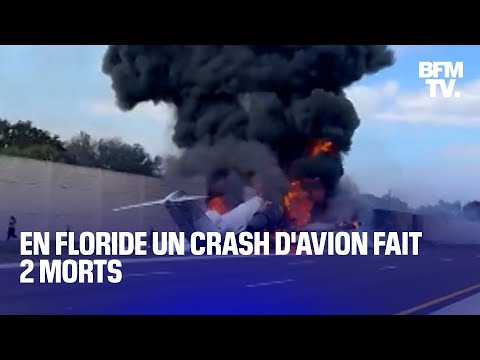 États-Unis: un jet privé s'est écrasé sur une autoroute en Floride faisant au moins deux morts