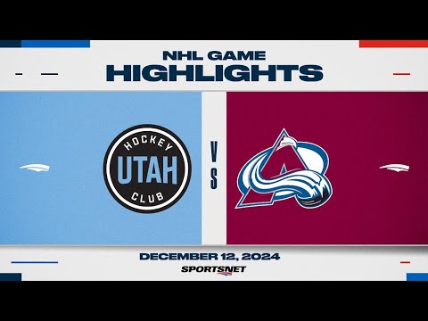 NHL Highlights | Utah HC vs. Avalanche - December 12, 2024