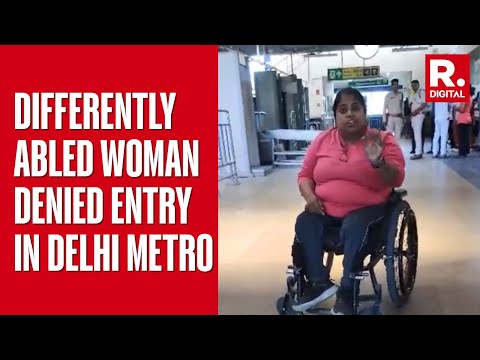 Woman With Disability Denied Entry At Noida Sector 16 Metro Station