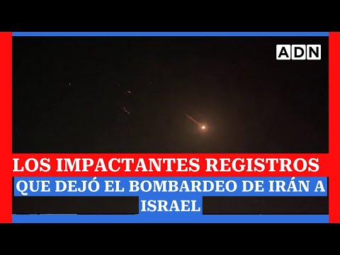 Los impactantes registros que dejó el bombardeo de Irán con drones y misiles a Israel
