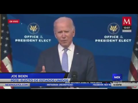 Joe Biden hablo sobre los disturbios en el capitolio