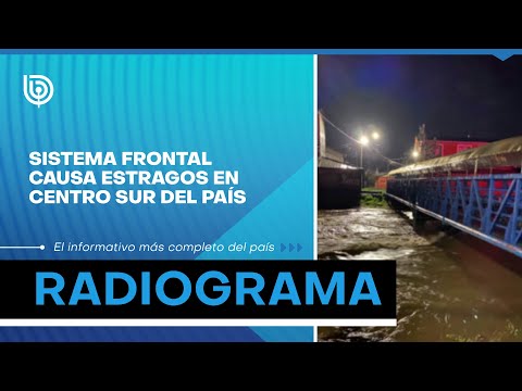 SISTEMA FRONTAL causa estragos en centro sur del país