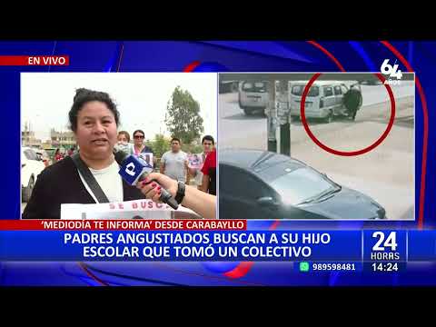 Carabayllo: Escolar lleva 2 días desaparecido tras tomar un colectivo