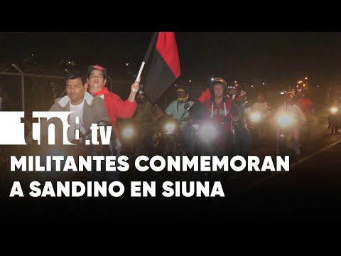 Diana y caravana en honor a Sandino en Siuna - Nicaragua