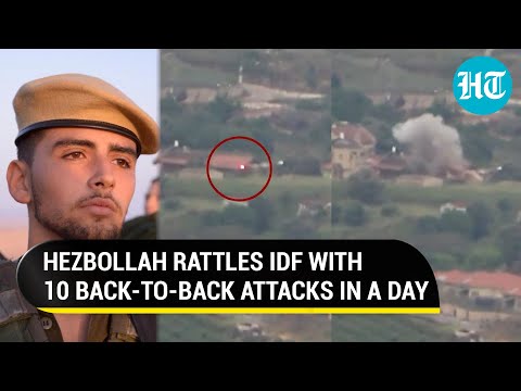 Israeli Soldier Killed As Hezbollah Pounds Army HQ With Burkan Missiles, Drones; IDF Fumes | Watch