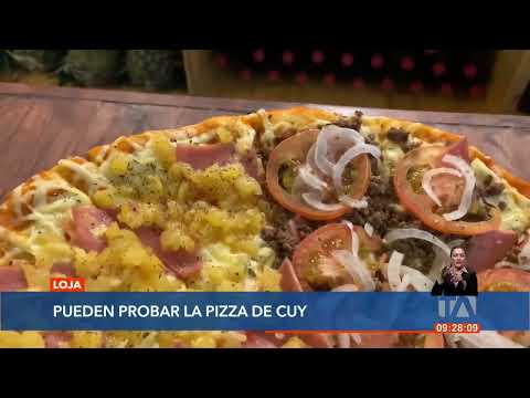 'Contentos Pizza' es una hueca en Loja en donde se hacen pizzas de cuy